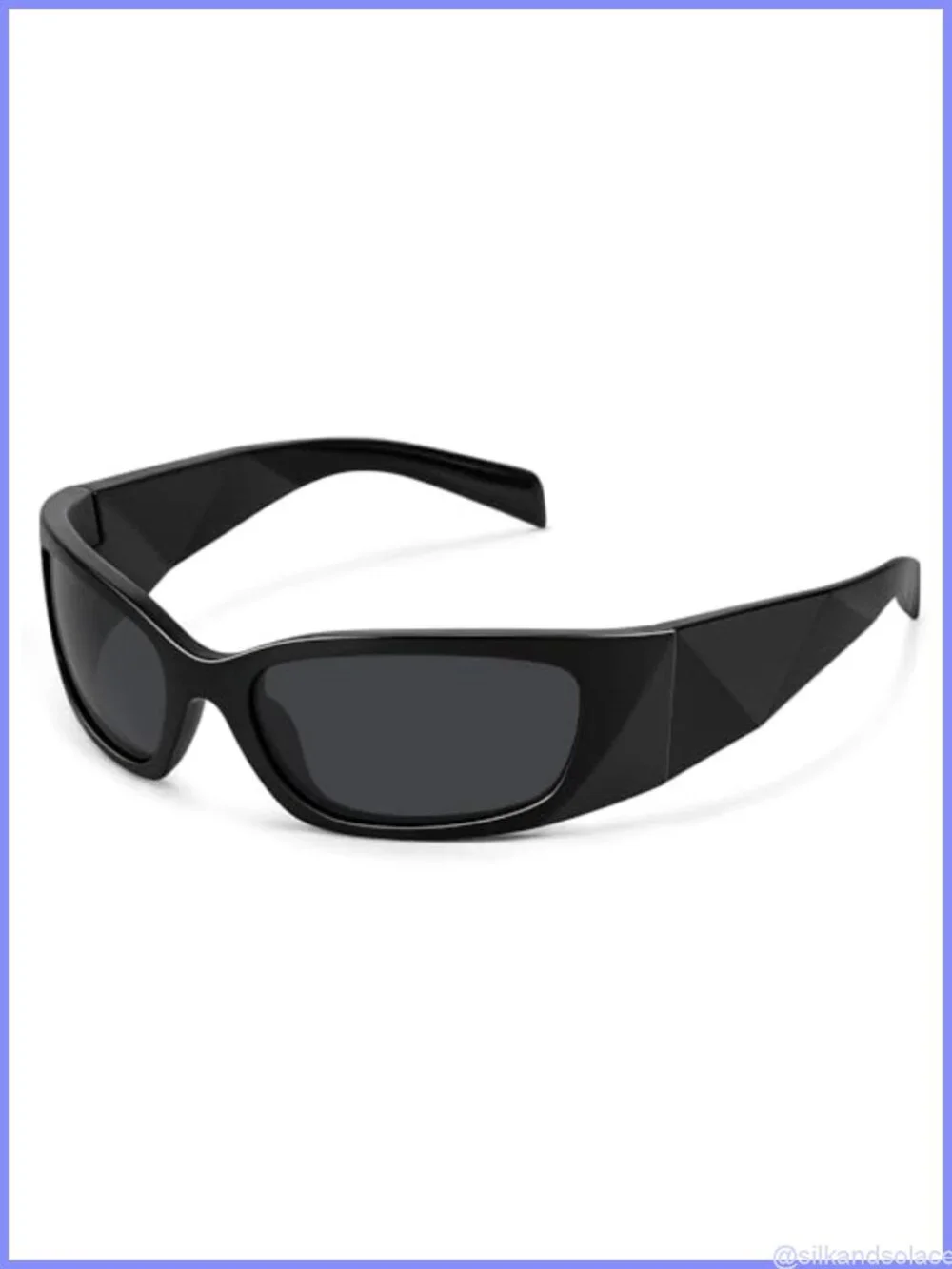Retro Wrap Around Sunglasses UV400 Protection Full Frame Women's Fit